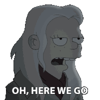 Oh Here We Go Bean Sticker