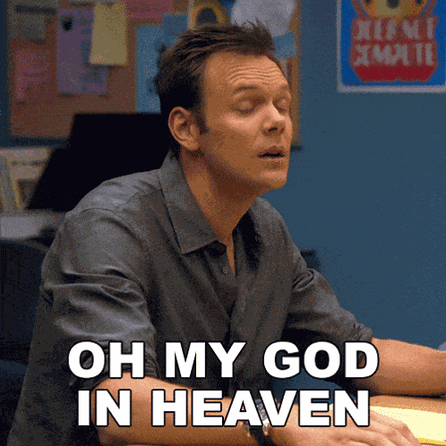 Oh My God In Heaven Jeff Winger GIF