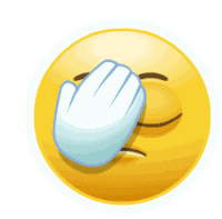 Oh No Head Shake Sticker