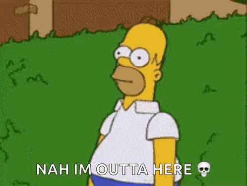 Oh No Homer GIF