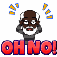 Oh No Shocked Sticker