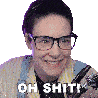 Oh Shit Cristine Raquel Rotenberg Sticker
