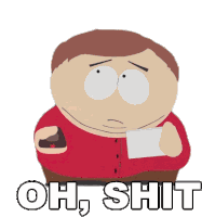 Oh Shit Eric Cartman Sticker