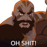 Oh Shit Grog Strongjaw Sticker