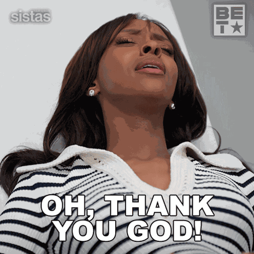 Oh Thank You God Karen Mott GIF