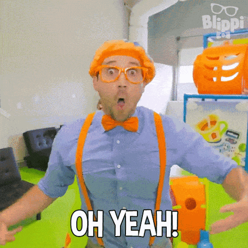 Oh Yeah Blippi GIF