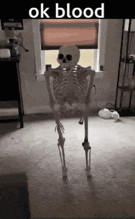 Ok Blood Skeleton GIF