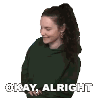 Okay Alright Cristine Raquel Rotenberg Sticker