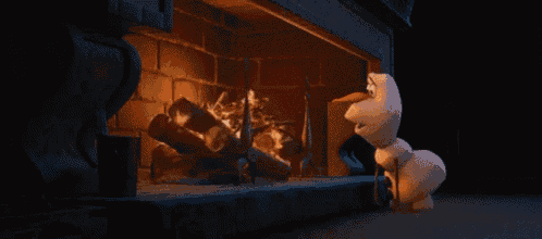 Olaf Fire GIF