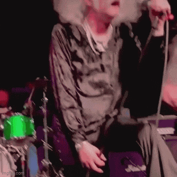 Old Man Hair Flowing GIF