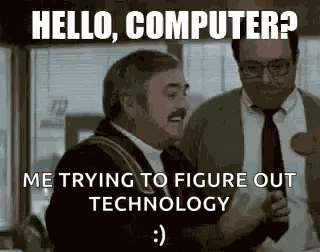 Old Man Hello Computer GIF