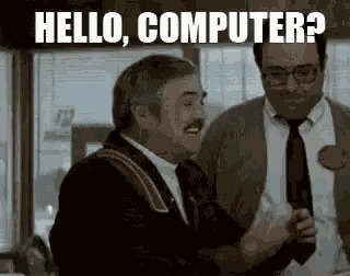 Old Man Hello Computer GIF