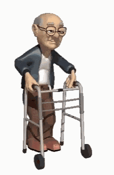 Old Man Walk GIF