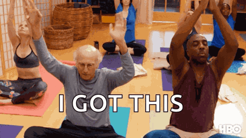 Old Man Yoga GIF