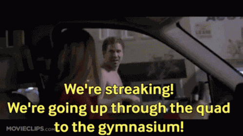 Old School Streaking GIF