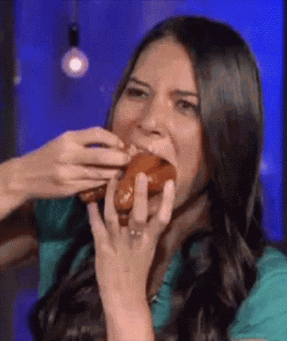 Olivia Munn Hotdogs GIF