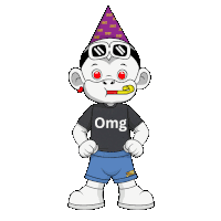 Omg Oh My God Sticker