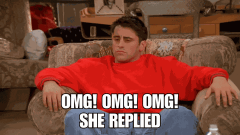 Omg She Replied GIF