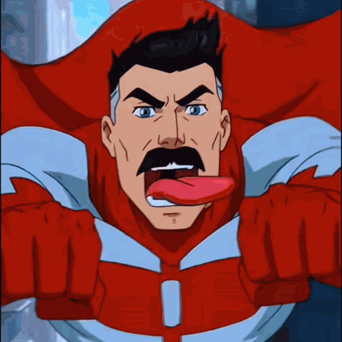 Omni Man Flying GIF