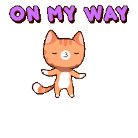 Omw On My Way Sticker