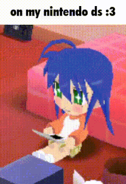 On My Nintendo Ds Konata GIF