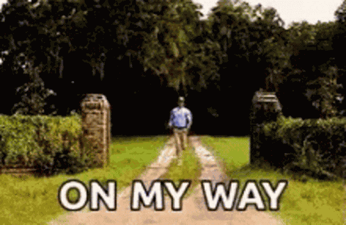 On My Way Running GIF