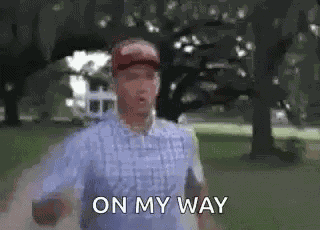 On My Way Running GIF