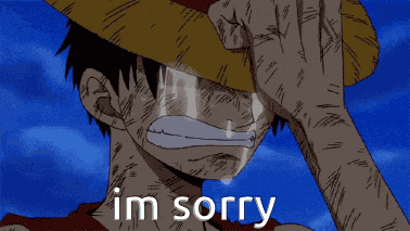 One Piece Luffy Crying GIF