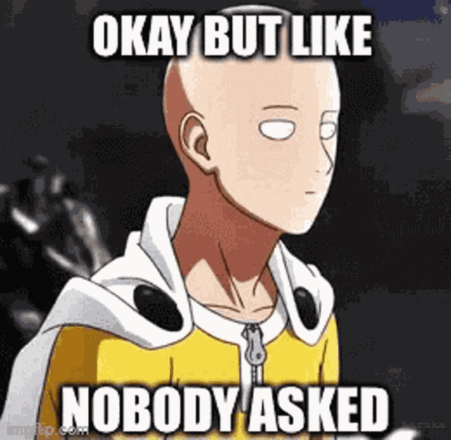 One Punch Man Saitama GIF