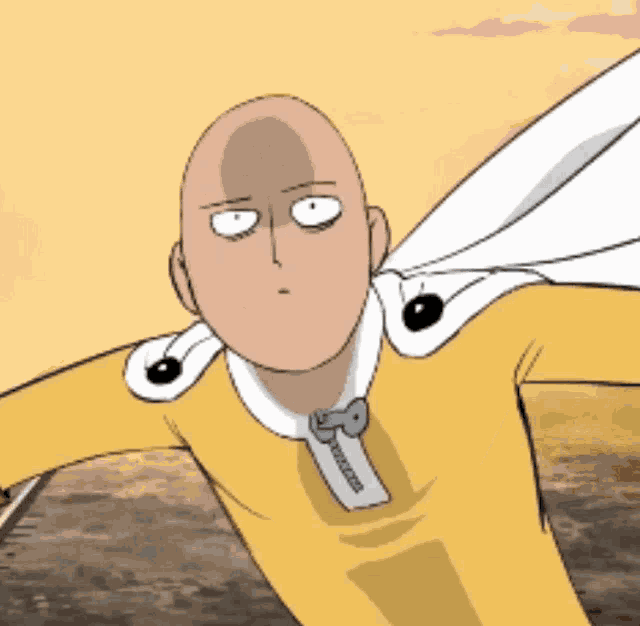 One Punch Man Shock GIF