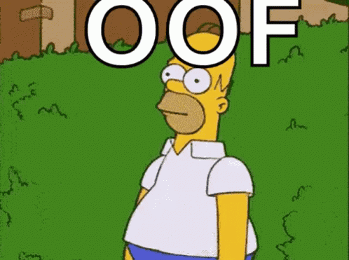 Oof The Simpsons GIF