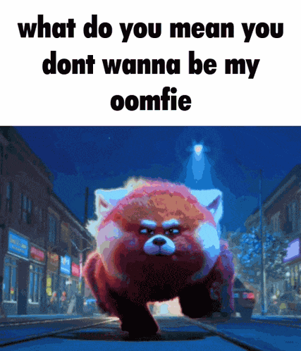 Oomfie Turning Red GIF
