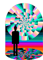 Optical Illusion Patern Sticker