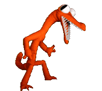 Orange Rainbow Friends Sticker