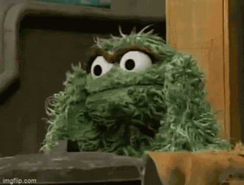 Oscar The Grouch Sesame Street GIF