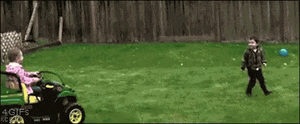 Ouch Run Over GIF