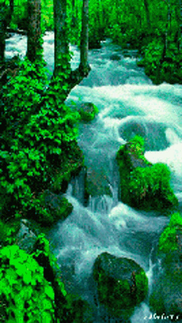 Our Earth Waterfalls GIF