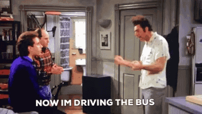 Out Of Control Driving The Bus GIF