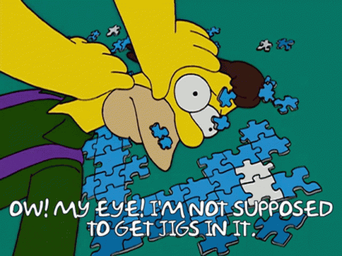 Ow My Eye Im Not Supposed To Get Jigs In It GIF
