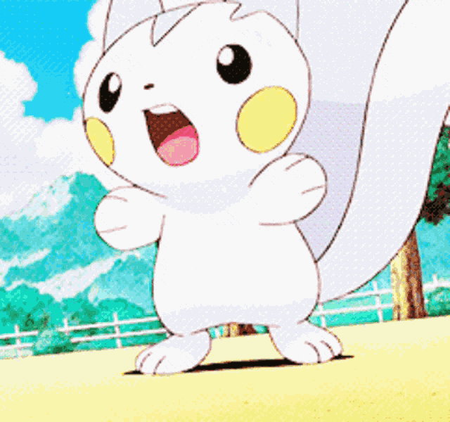 Pachirisu Hearts GIF