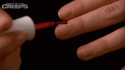 Painting My Nails Night Of The Creeps GIF