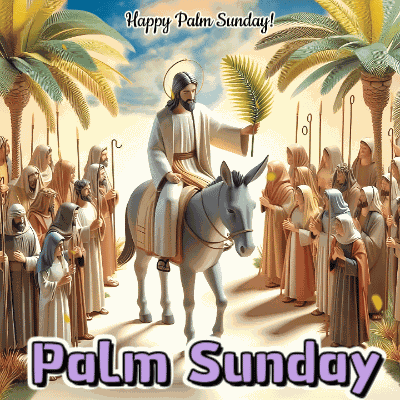 Palm Sunday Blessed Palm Sunday GIF