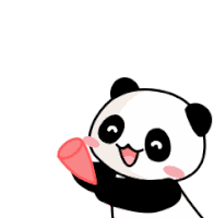 Panda Confetti Sticker