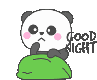 Panda Good Night Sticker