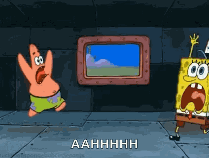 Panic Spongebob GIF