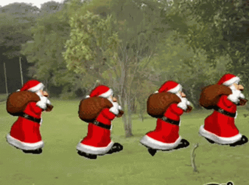 Papa Noes Viajando Santa Claus GIF