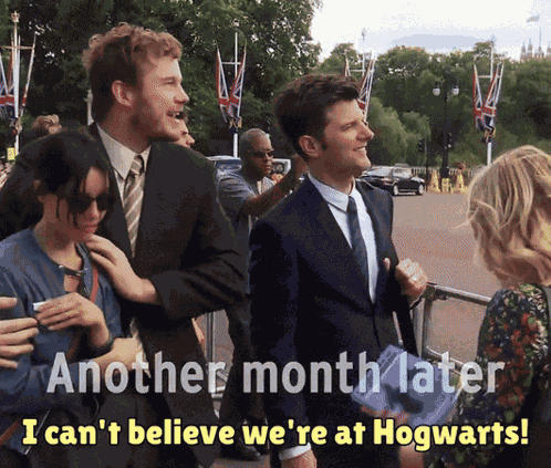 Parks And Recreation It'S Important To Me That You Know That Ben Andy Hogwarts Is Fictional GIF