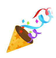 Party Popper Joypixels Sticker