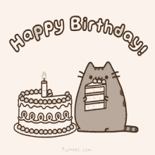 Party Pusheen GIF