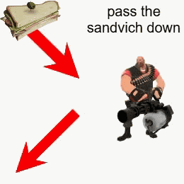 Pass The Sandvich Down Heavy GIF